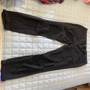 Black ripped skinny jeans size 7-8